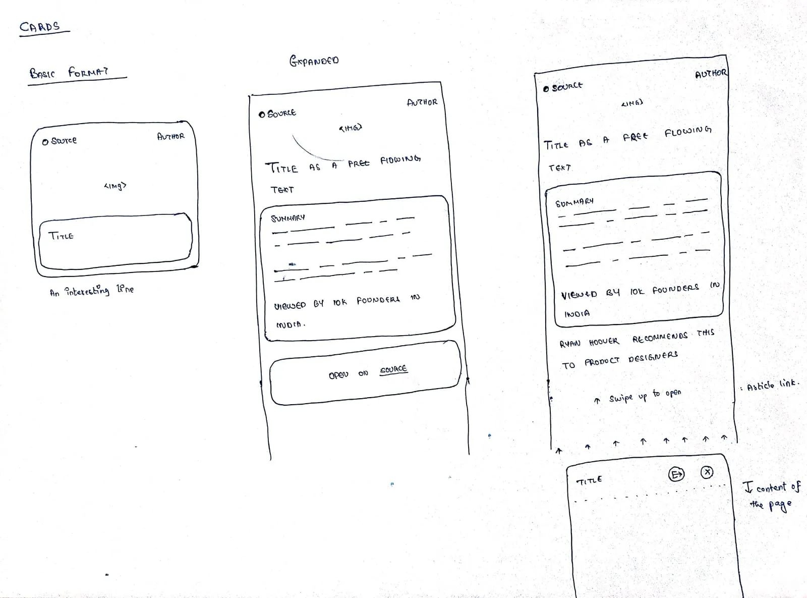 Station91 app wireframe
