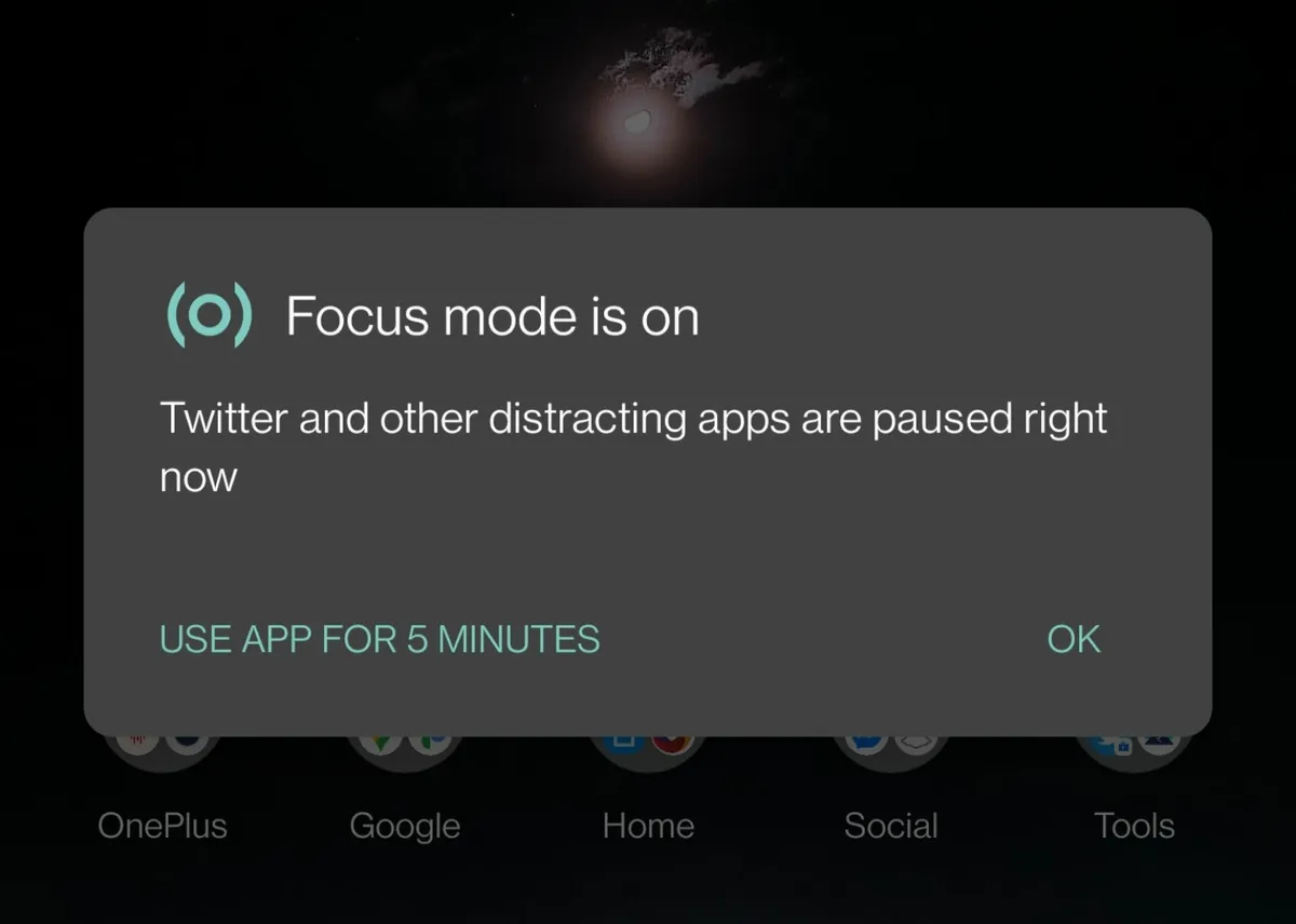 Keeping off from distractions