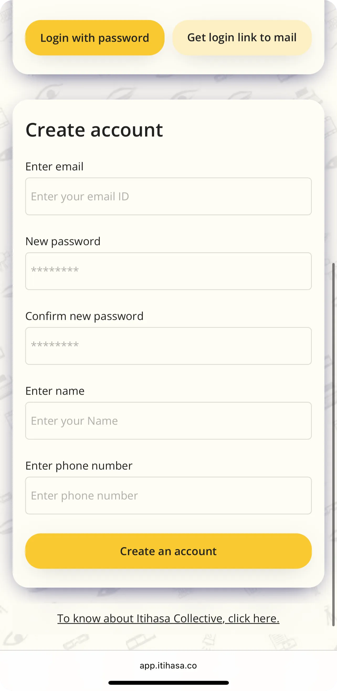 Itihasa Collective App Screen