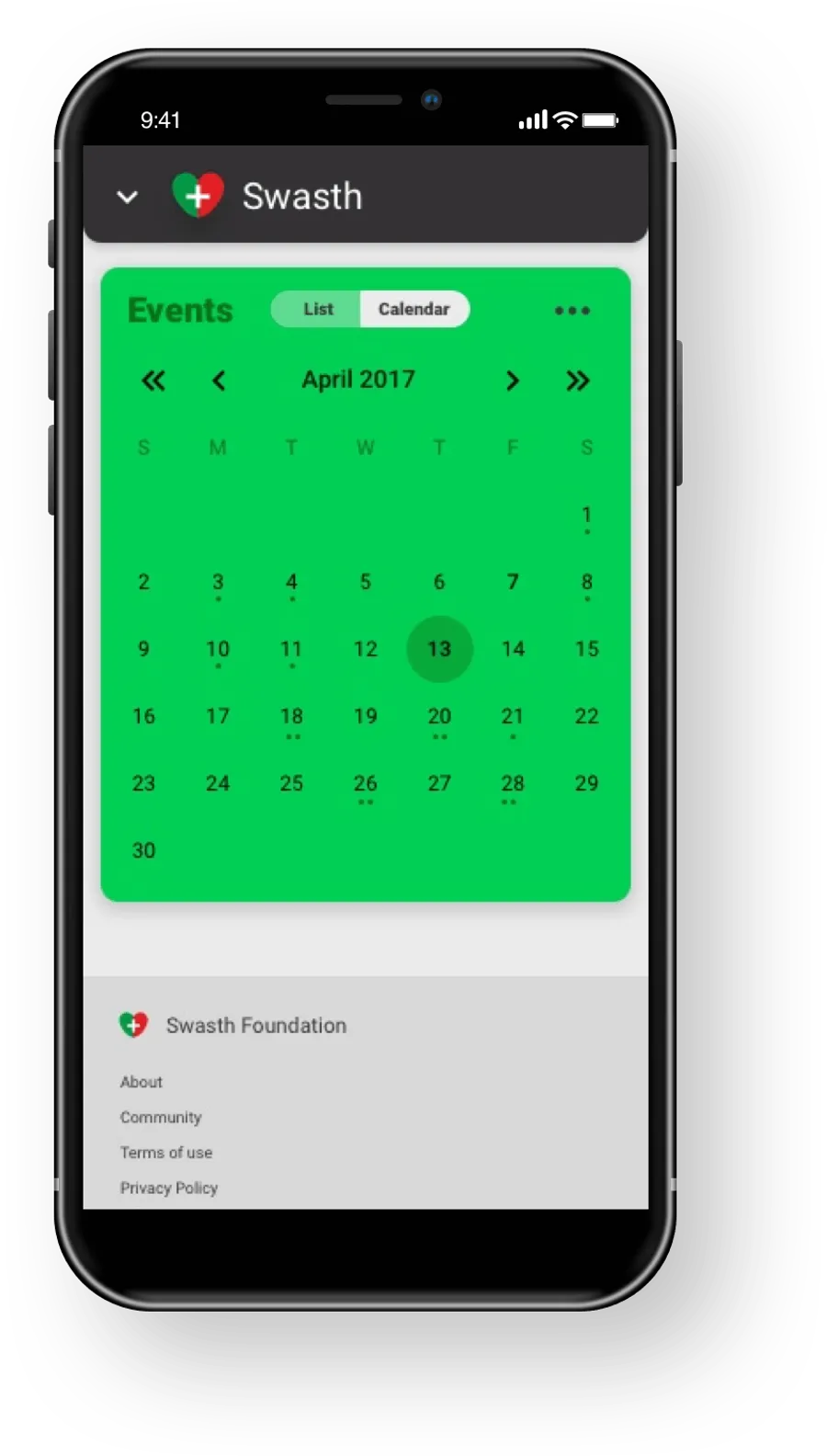 Swasth data collection PWA — screen 8
