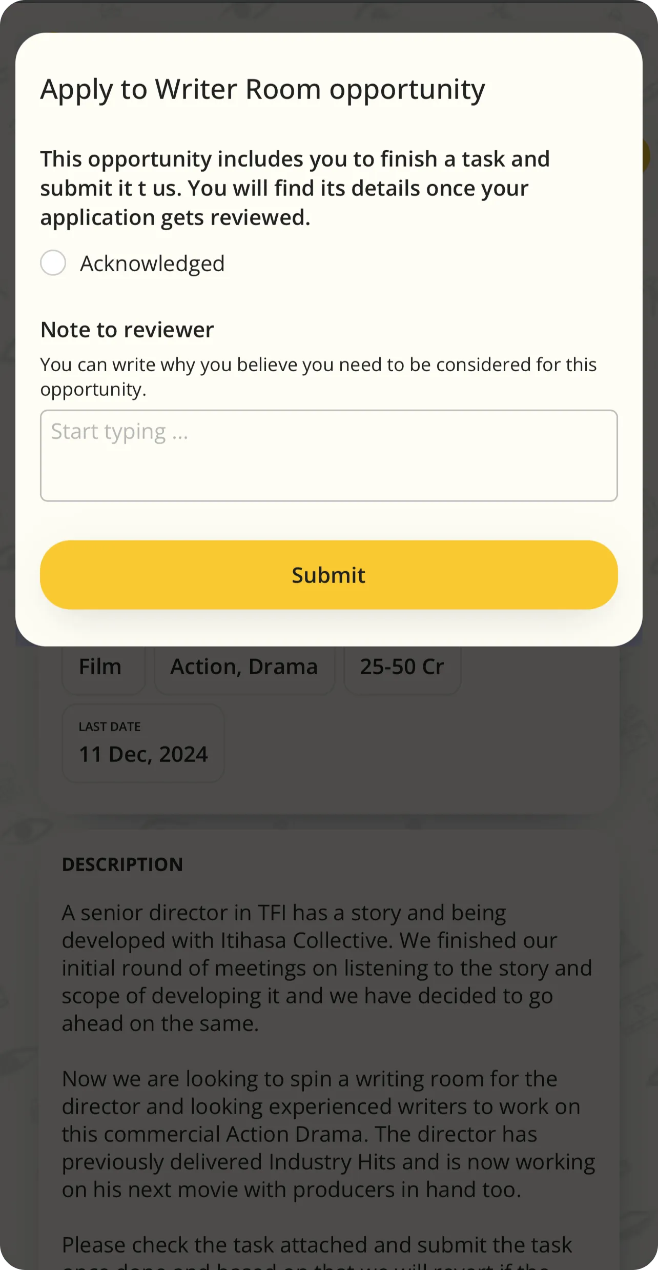 Itihasa Collective App Screen