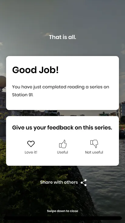 Station91 app UI