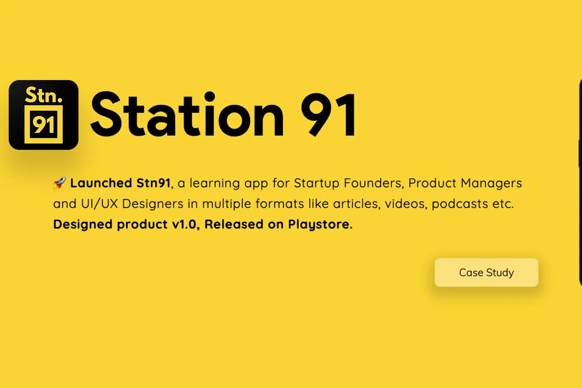 Bite-sized learning app for startup founders: Station91