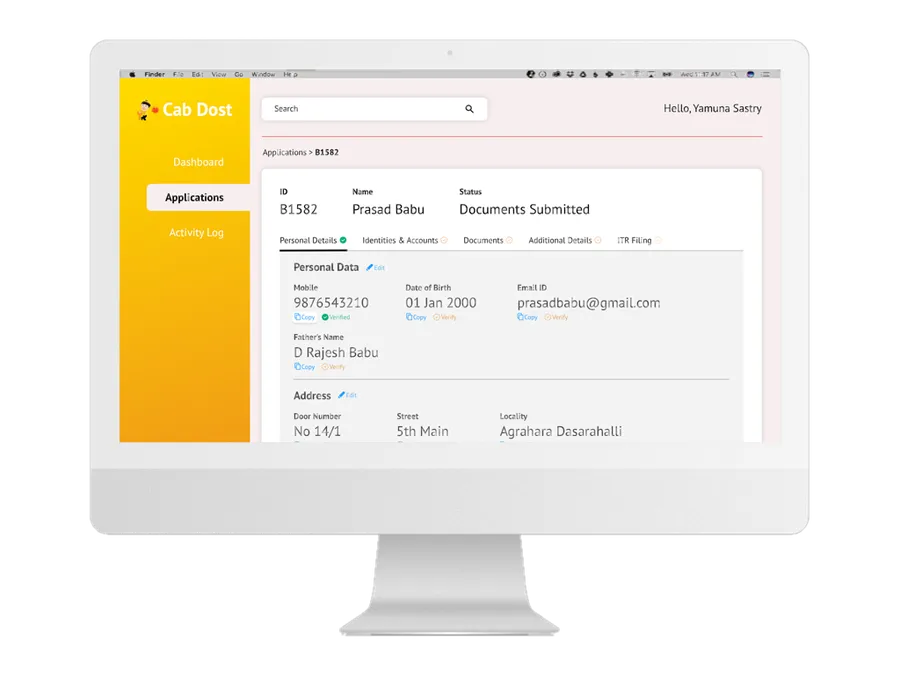 Cabdost app overview