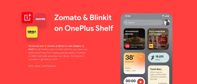 "Eternal Never Settles": Zomato & Blinkit on OnePlus Shelf