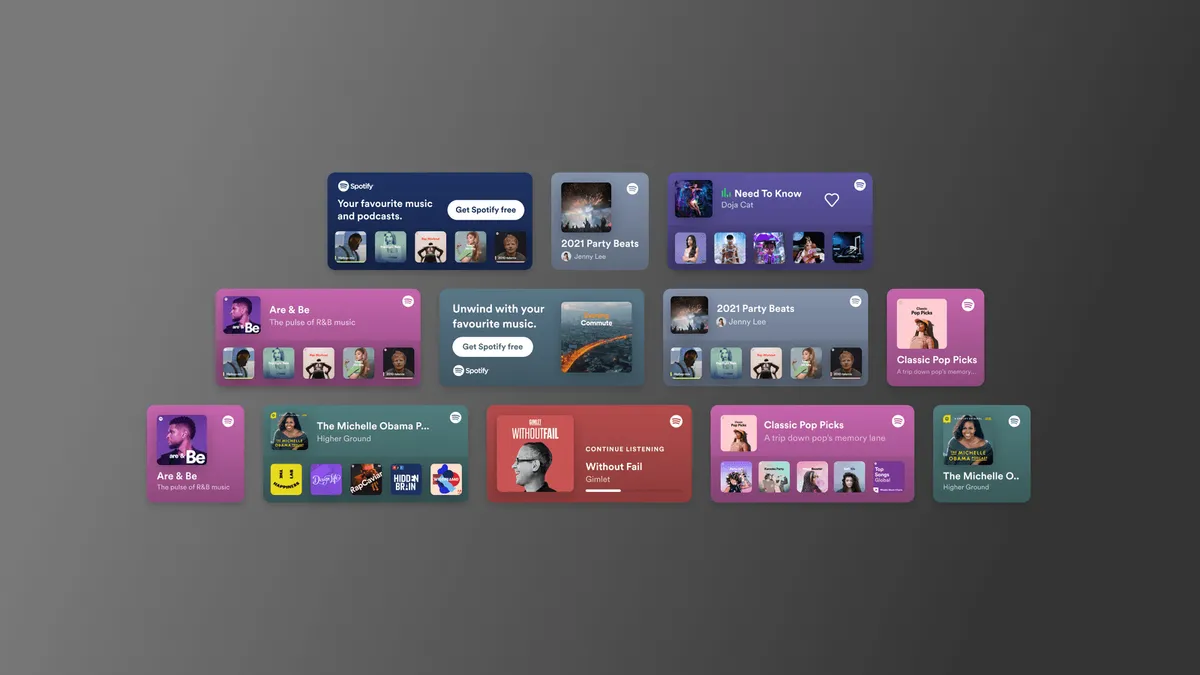 Spotify made-for-you on OnePlus Shelf, integrating music service on your mobile.