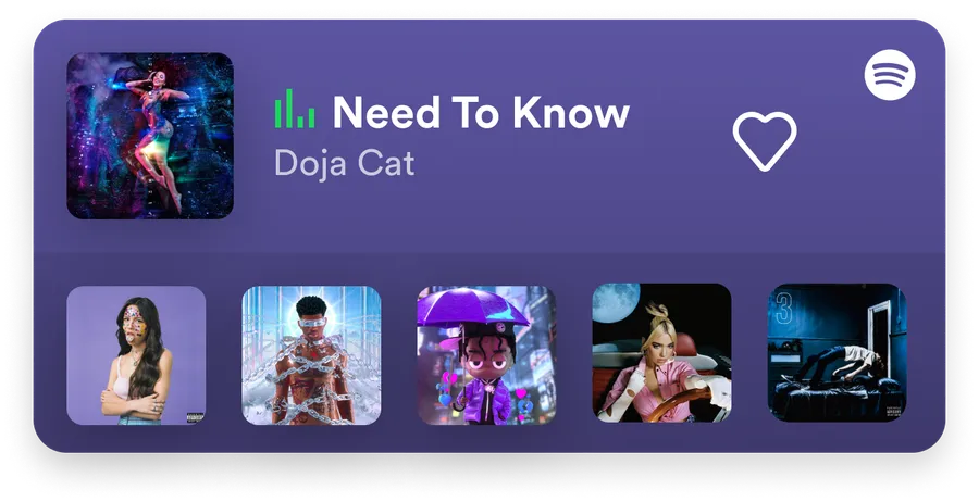 Spotify Made-for-You 4x2 widget on OnePlus Shelf