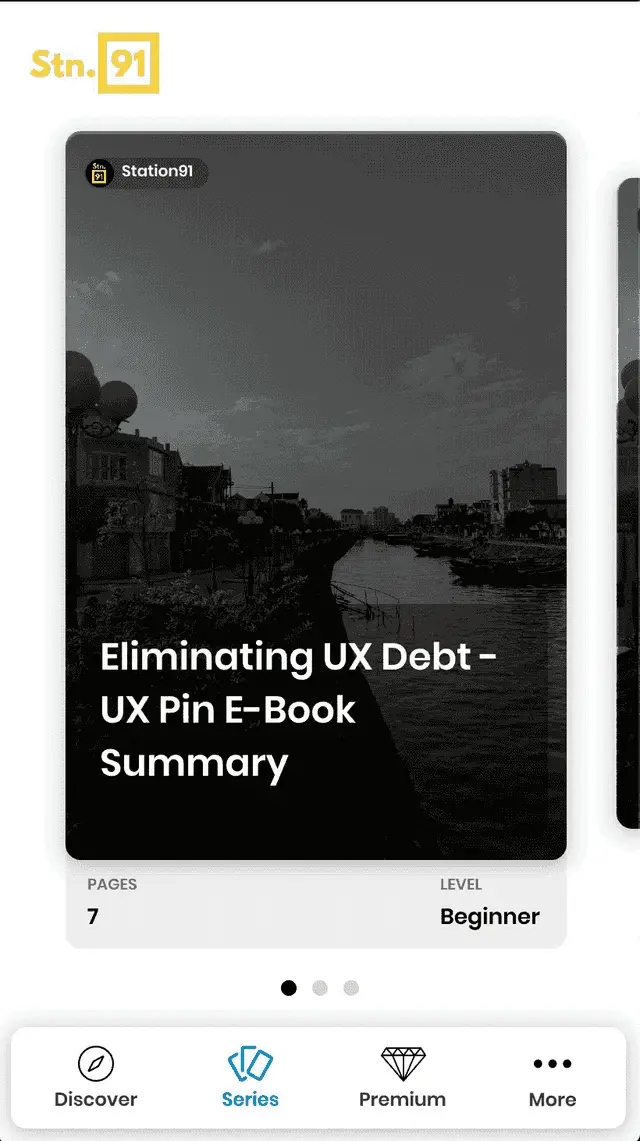 Station91 app Interaction Design